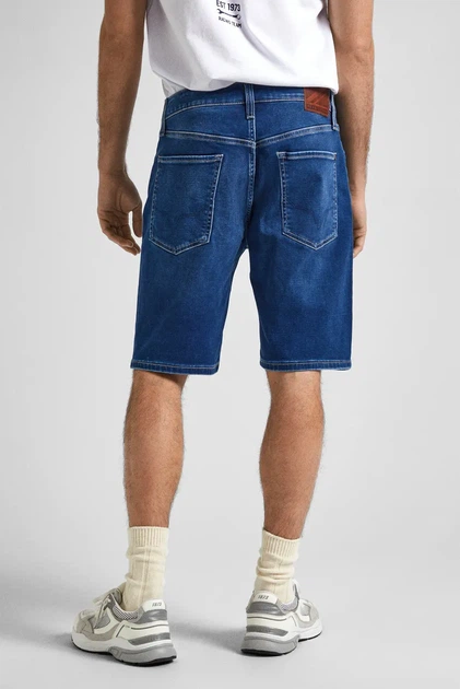 Чоловічі сині джинсові шорти Pepe Jeans 32 PM801085 - изображение 3