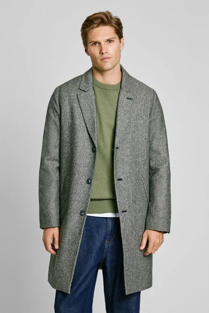 Чоловіче сіре пальто з візерунком TOLSON Pepe Jeans S PM403024 - зображення 2