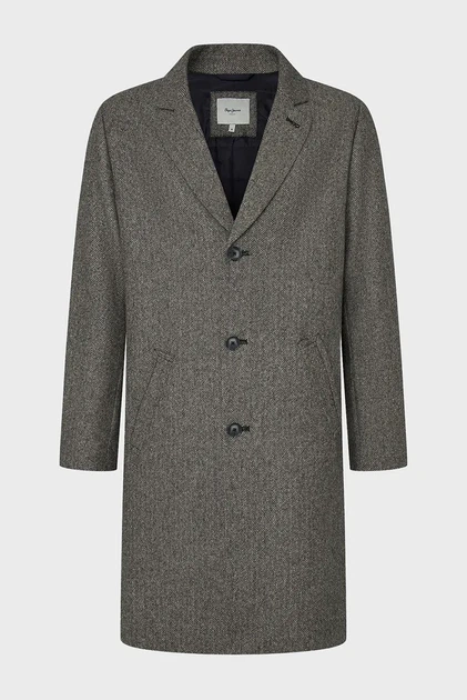Чоловіче сіре пальто з візерунком TOLSON Pepe Jeans S PM403024 - зображення 5