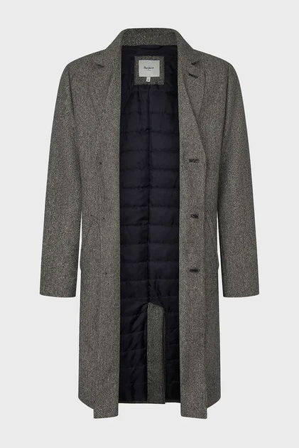 Чоловіче сіре пальто з візерунком TOLSON Pepe Jeans S PM403024 - зображення 7