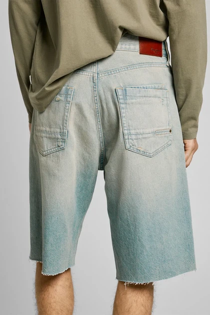 Чоловічі блакитні джинсові шорти BERMUDA SHORT TINT Pepe Jeans 32 PM801171 - зображення 3
