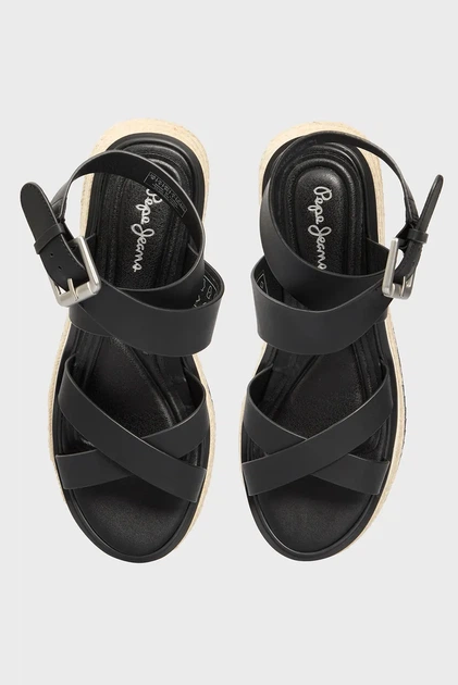 Жіночі чорні сандалі KATE NATURE Pepe Jeans 39 PLS90692 - изображение 4