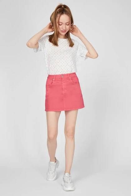 Жіноча малинова джинсова спідниця RACHEL Pepe Jeans L PL900877YC8 - изображение 2
