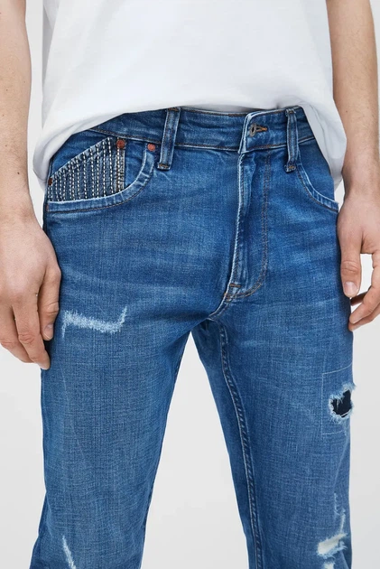 Чоловічі сині джинси STAN CRAFT Pepe Jeans 30-30 PM2059030 - зображення 4