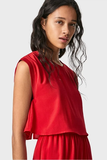 Жіночий червоний комбінезон JULIA Pepe Jeans S PL230384 - изображение 3