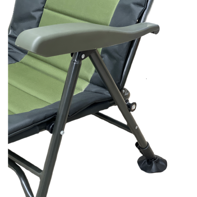Кресло карповое Eclipse Comfort XL 1010 складное с подлокотниками и регулировкой наклона 4 ноги регулируются Зеленое - изображение 4