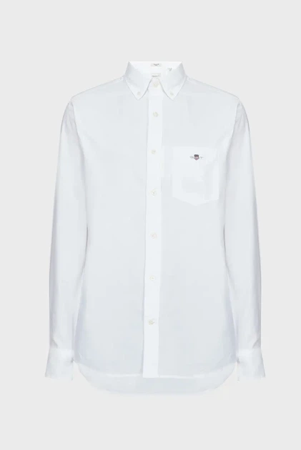 Чоловіча біла сорочка REG OXFORD SHIRT Gant S 3000200 - Фото 6 Чоловіча біла сорочка REG OXFORD SHIRT Gant S 3000200 - изображение 6