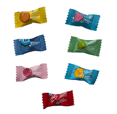 Фруктові цукерки Fruit Flavored Candy, 500 г, карамельні жувальні, асорті смаків без цукру - зображення 5