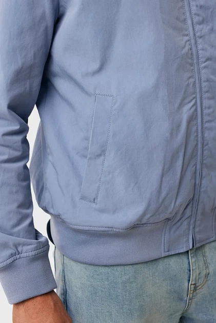 Чоловічий блакитний бомбер Cotton blend bomber jacket Mexx M MF006800751M - изображение 6