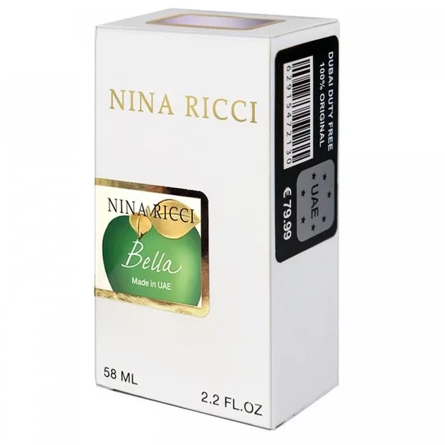 Жіноча парфумована вода No Brand (версія Nina Ricci Bella), 58 мл - Фото 6 Жіноча парфумована вода No Brand (версія Nina Ricci Bella), 58 мл - зображення 6