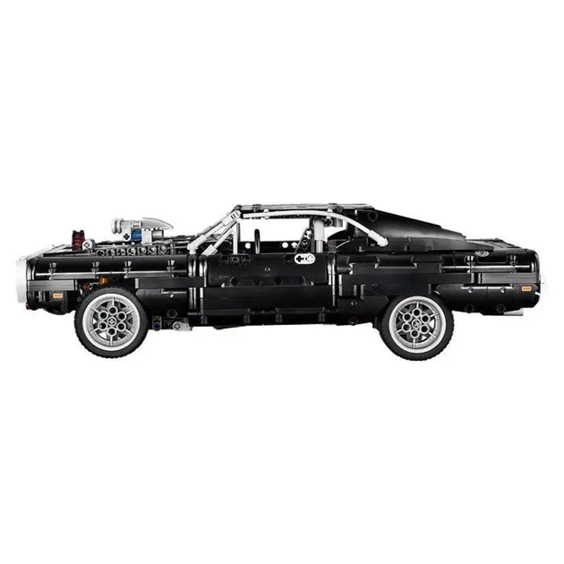 Великий конструктор автомобіль Форсаж Technic Dodge Charger Домініка Торетто 1077 деталей technic чорний - зображення 3