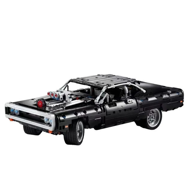 Великий конструктор автомобіль Форсаж Technic Dodge Charger Домініка Торетто 1077 деталей technic чорний - зображення 4