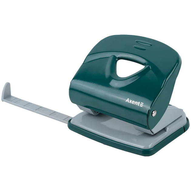 Діркопробивач для паперу Axent Exakt-2 3930-30-A, металевий, 30 аркушів, Earth colors, зелений 4063276312907 - Фото 2 Діркопробивач для паперу Axent Exakt-2 3930-30-A, металевий, 30 аркушів, Earth colors, зелений 4063276312907 - изображение 2