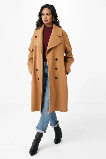 Жіноче бежеве пальто Mexx S NO1156036W - изображение 2