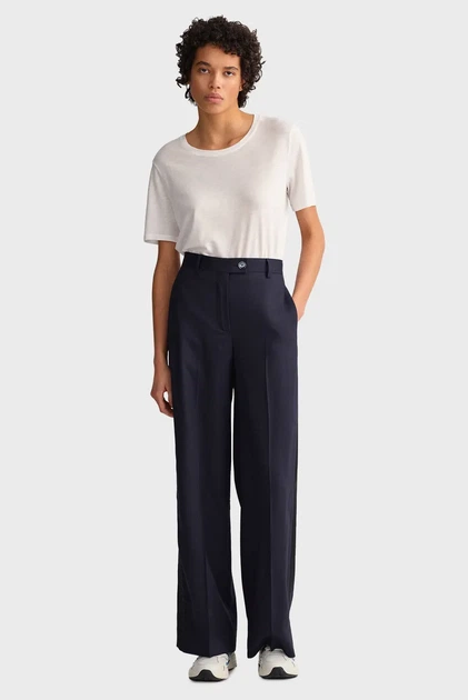 Жіноча біла футболка REL DRAPED Gant S 4200241 - изображение 2