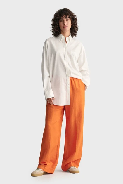 Жіночі помаранчеві лляні штани REL LINEN BLEND PULL ON Gant 34 4150306 - Фото 2 Жіночі помаранчеві лляні штани REL LINEN BLEND PULL ON Gant 34 4150306 - зображення 2