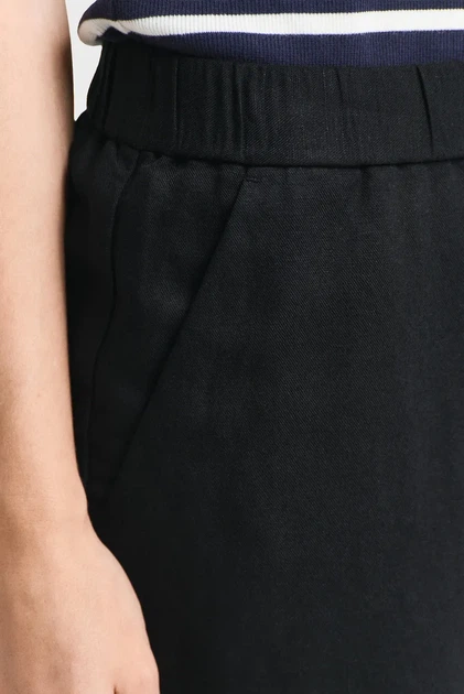 Жіночі чорні лляні штани REL LINEN BLEND PULL ON PANTS Gant 38 4150348 - зображення 5