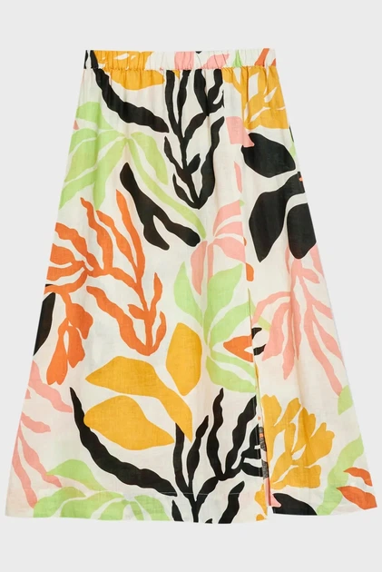Жіноча лляна спідниця з візерунком REL MID PALM PRINT LINEN Gant 36 4400129 - Фото 5 Жіноча лляна спідниця з візерунком REL MID PALM PRINT LINEN Gant 36 4400129 - изображение 5