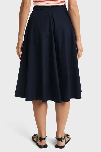 Жіноча темно-синя спідниця LIGHTWEIGHT CHINO SKIRT Gant 34 4400163 - зображення 4