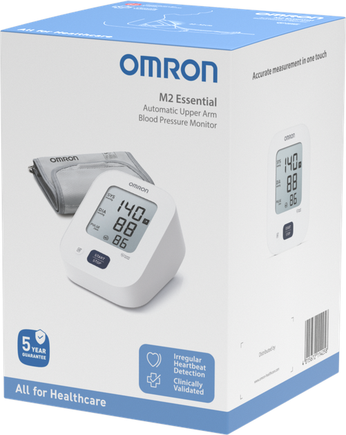 Автоматический тонометр с адаптером OMRON M2 Essential (HEM-7188-E) - изображение 3