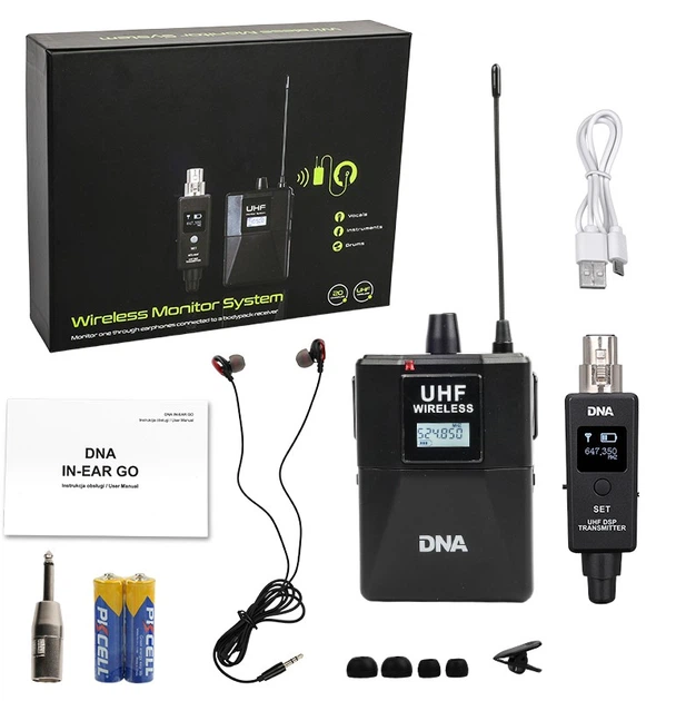 System monitoringu dousznego DNA IN-EAR GO (5908249816787) - obraz 4