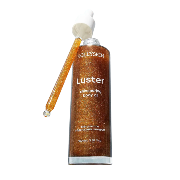 Олія для тіла з бронзовим шимером Hollyskin Luster Shimmering Body Oil 100 мл - изображение 2
