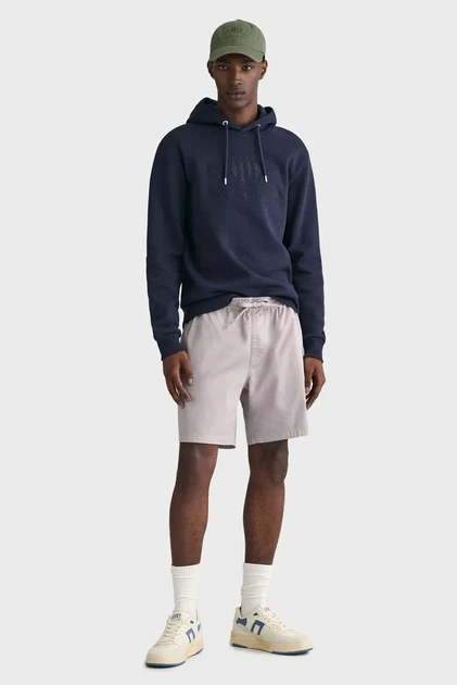 Чоловічі сірі шорти DRAWSTRING LOGO Gant XL 205075 - изображение 4