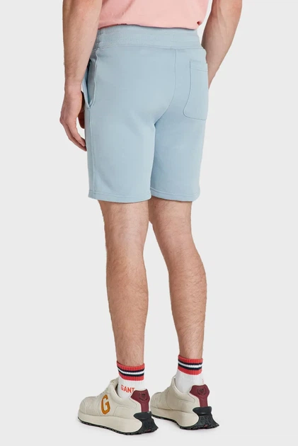 Чоловічі блакитні шорти REG SHIELD SWEAT Gant L 2009027 - изображение 3