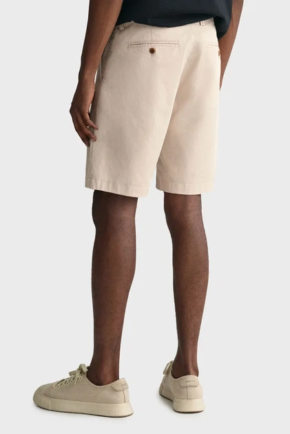 Чоловічі бежеві шорти SLIM TWILL Gant 30 205067 - Фото 4 Чоловічі бежеві шорти SLIM TWILL Gant 30 205067 - изображение 4