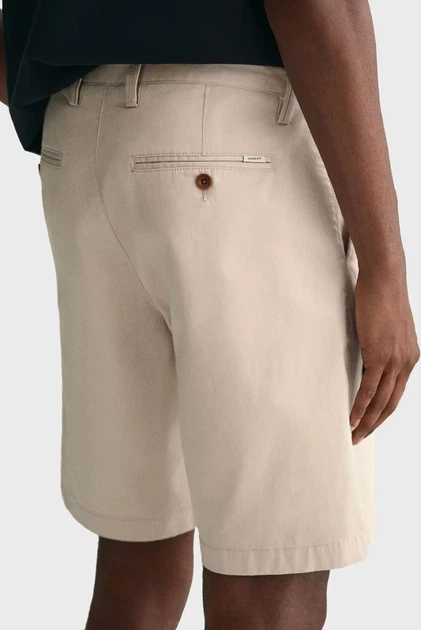 Чоловічі бежеві шорти SLIM TWILL Gant 30 205067 - Фото 6 Чоловічі бежеві шорти SLIM TWILL Gant 30 205067 - изображение 6