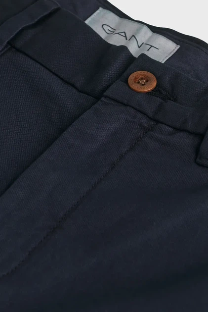 Чоловічі темно-сині шорти REG DOBBY CHINO SHORTS Gant 32 205507 - Фото 3 Чоловічі темно-сині шорти REG DOBBY CHINO SHORTS Gant 32 205507 - изображение 3