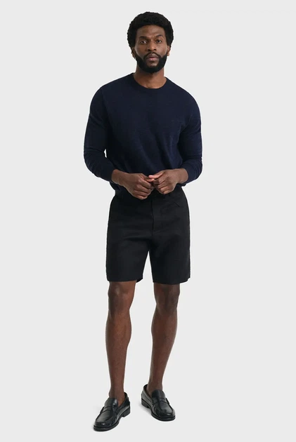 Чоловічі чорні лляні шорти RELAXED LINEN DS SHORTS Gant XL 205073 - изображение 2
