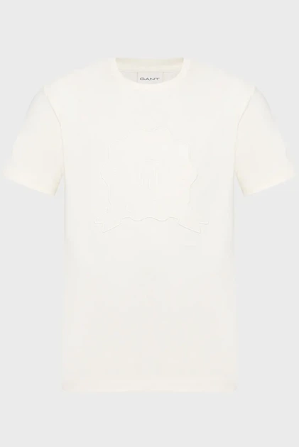 Чоловіча біла футболка EMBROIDERED Gant L 2003368 - Фото 1 Чоловіча біла футболка EMBROIDERED Gant L 2003368 - изображение 1