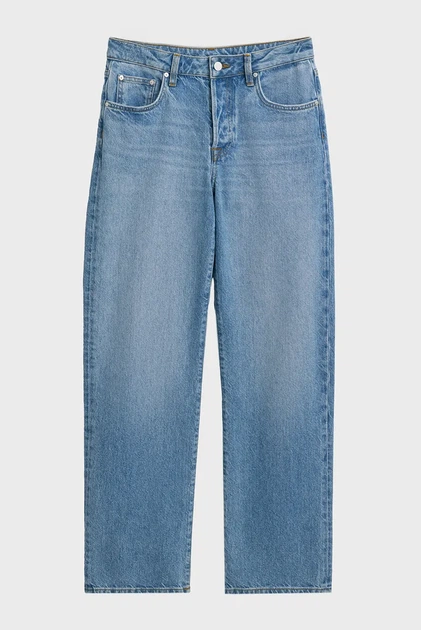 Жіночі блакитні джинси STRAIGHT RIGID JEANS Gant 27 4100303 - изображение 6