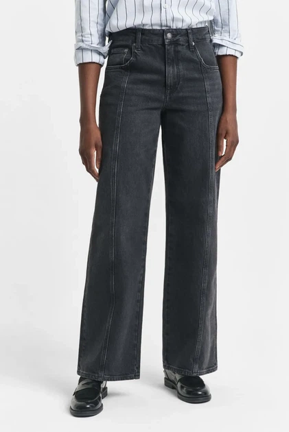 Жіночі темно-сірі джинси RELAXED STRETCH SEAM JEANS Gant 28 4100255 - Фото 1 Жіночі темно-сірі джинси RELAXED STRETCH SEAM JEANS Gant 28 4100255 - изображение 1