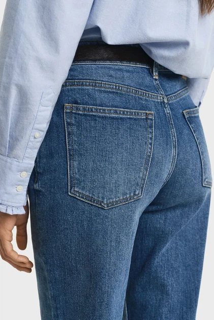 Жіночі сині джинси STRAIGHT STRETCH Gant 25-32 4100304 - изображение 5