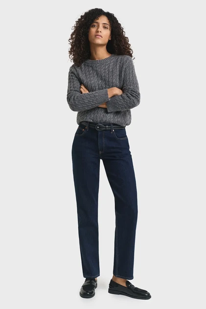Жіночі темно-сині джинси STRAIGHT STRETCH Gant 25-32 4100304 - изображение 2
