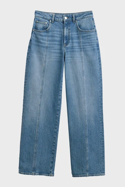 Жіночі сині джинси RELAXED STRETCH SEAM Gant 28 4100255 - изображение 7