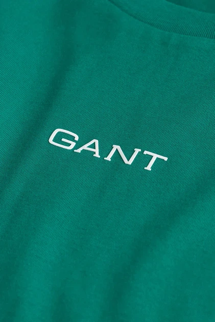 Чоловіча зелена футболка GRAPHIC Gant S 2003308 - изображение 5