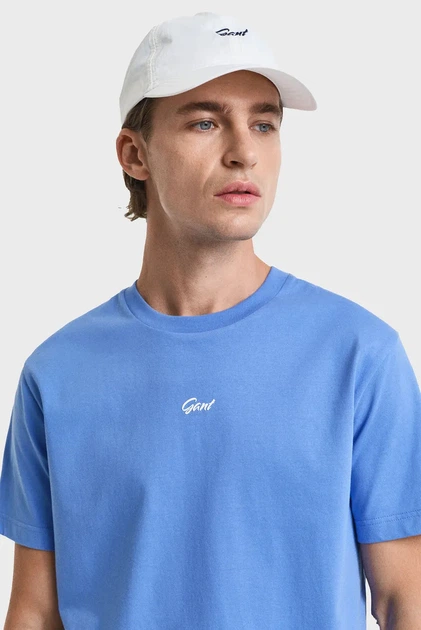 Чоловіча синя футболка SMALL GRAPHIC Gant M 2003343 - изображение 4