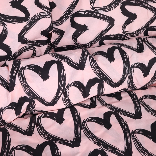Простынь Ranforce Elite 17-0962 Heart Lines 150*220 - изображение 4