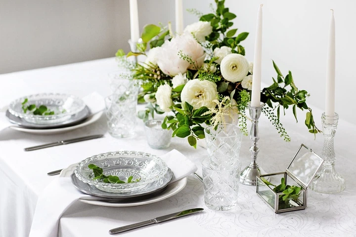 Serwetki materiałowe Party Deco 35x35cm Biały (1 op. / 25 szt.) (5901157446374) - obraz 5