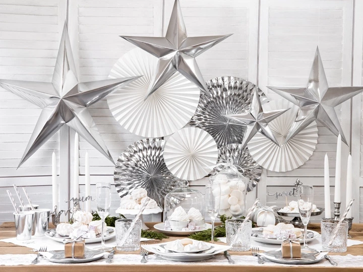 Serwetki materiałowe Party Deco 35x35cm Biały (1 op. / 25 szt.) (5901157446374) - obraz 7