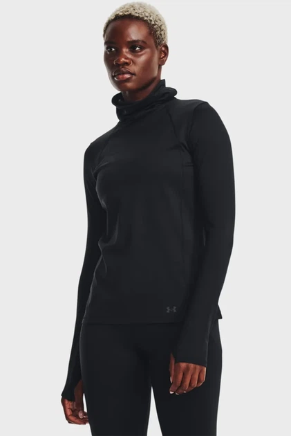Жіночий чорний лонгслів UA Meridian CW Funnel Neck Under Armour S 1373965-001 - Фото 1 Жіночий чорний лонгслів UA Meridian CW Funnel Neck Under Armour S 1373965-001 - изображение 1