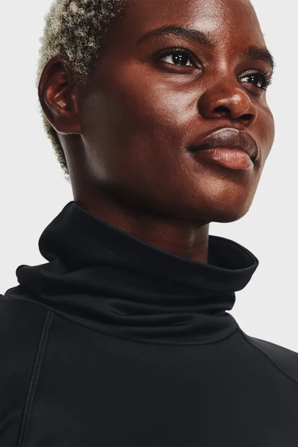 Жіночий чорний лонгслів UA Meridian CW Funnel Neck Under Armour S 1373965-001 - Фото 4 Жіночий чорний лонгслів UA Meridian CW Funnel Neck Under Armour S 1373965-001 - изображение 4