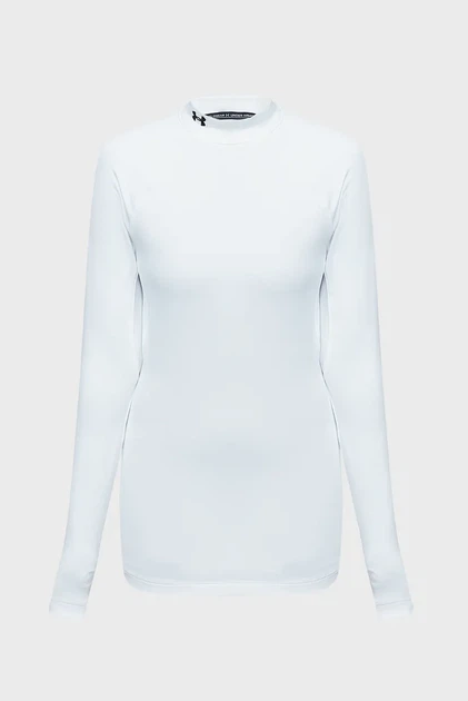 Жіночий білий лонгслів UA CG Authentics Mockneck Under Armour M 1368702-100 - изображение 10