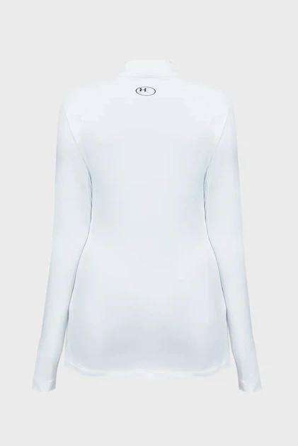 Жіночий білий лонгслів UA CG Authentics Mockneck Under Armour XS 1368702-100 - изображение 11