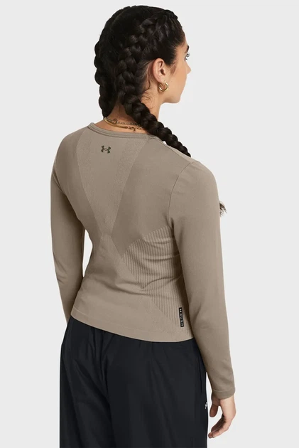 Жіночий коричневий лонгслів Vanish Elite Seamless LS Under Armour M 1383649-200 - изображение 3