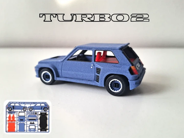 Колекційна збірна модель автомобіля Renault 5 Turbo 2. Aivory - зображення 2