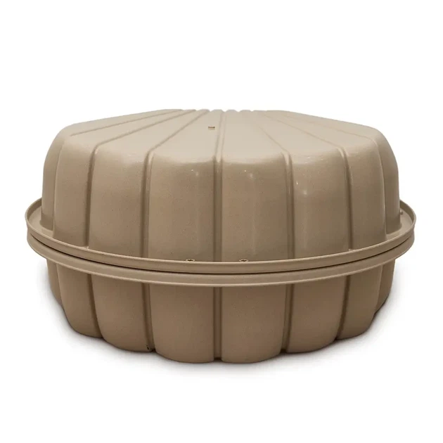 Детская песочница ракушка пластиковая 80 х 81 х 20 см DOLONI 01236/02eco с крышкой бежевая - изображение 4
